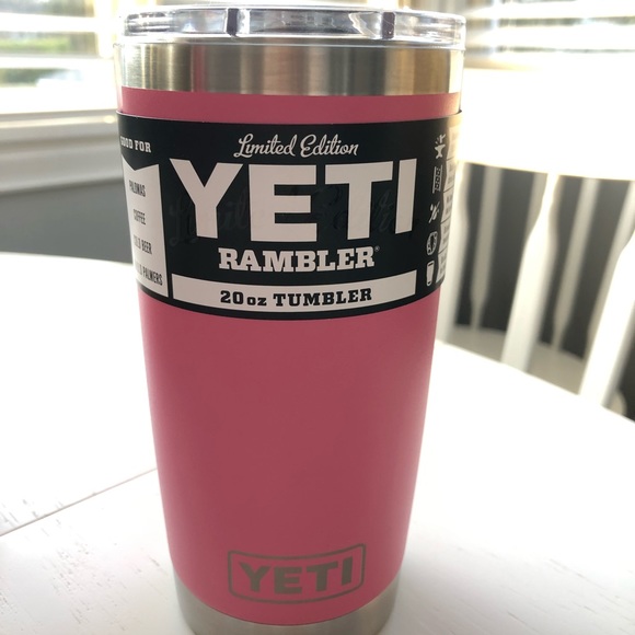 pink 20 oz yeti tumbler